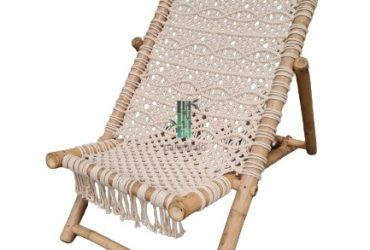 Bamboo Macrame Chair