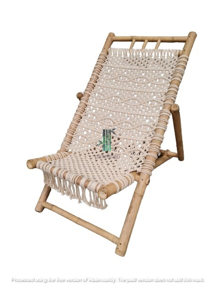 Bamboo Macrame Chair