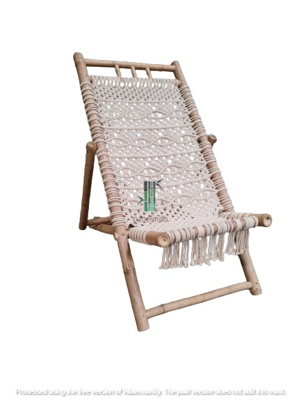 Bamboo Macrame Chair