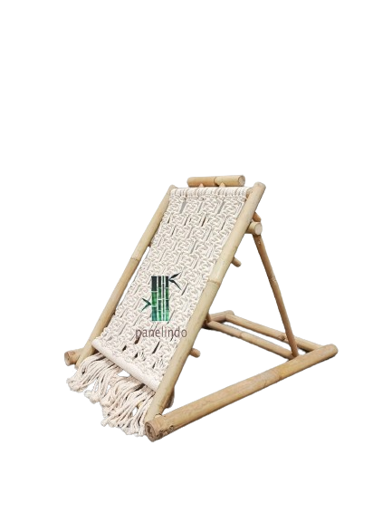 Bamboo Floor Chair Macrame